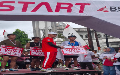 Arjun Hogi, Pelari Berprestasi Dari MTs Negeri 4 Bolsel Raih Juara 1 Lomba Lari 5K Ideal Fun Run