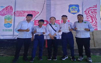 Dua Siswa MTs Negeri 4 Bolsel Raih Juara Tenis Meja di Ajang Piala Bupati Bolsel 2025